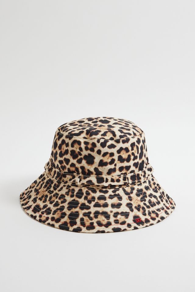 Uo Leopard Print Sunhat Urban Outfitters Uk 1974