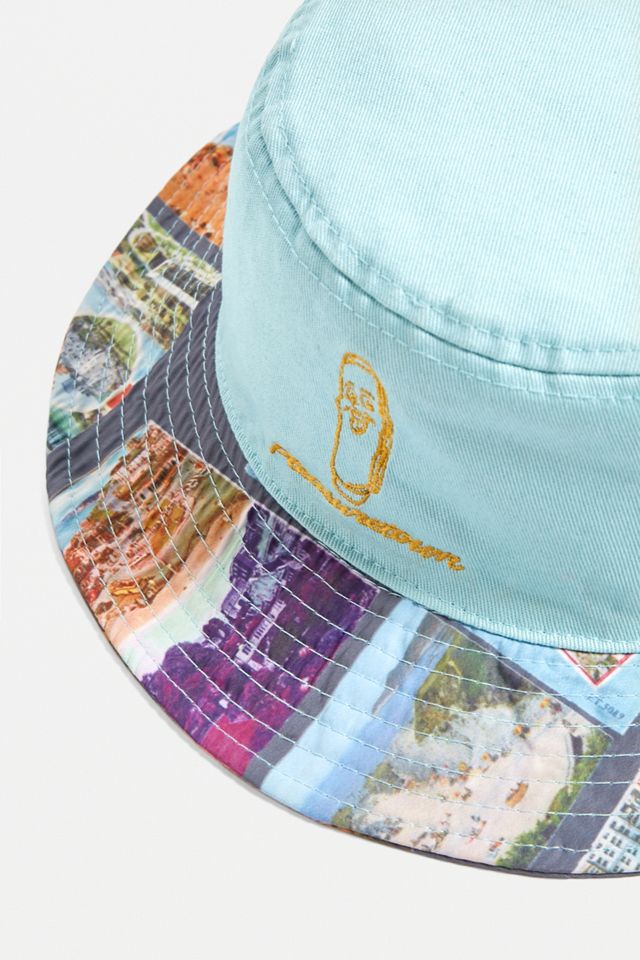 Pleasuretown Postcard Print Bucket Hat #4
