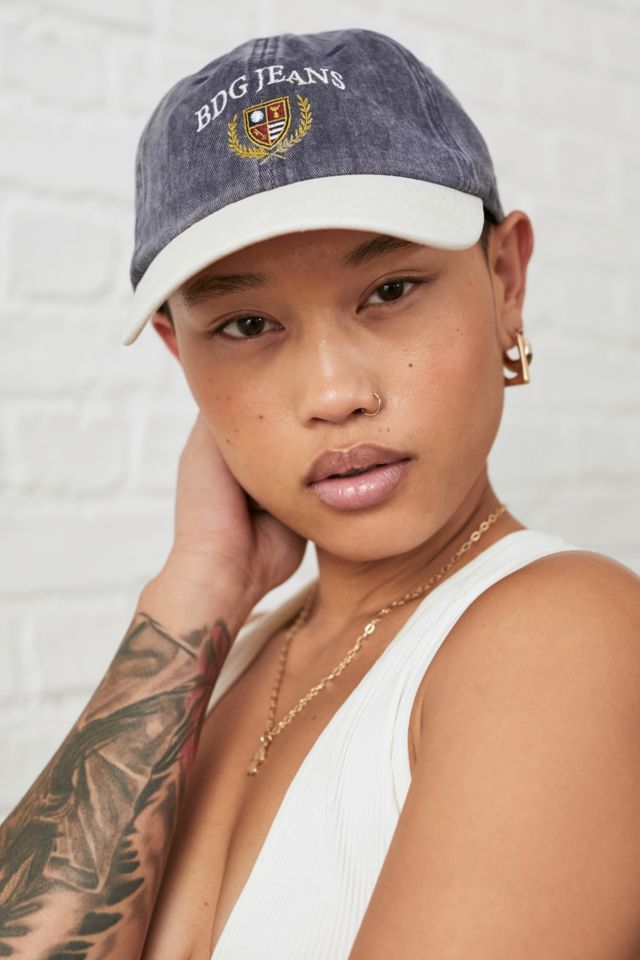 BDG Embroidered Crest Contrast Baseball Cap | Urban Outfitters UK