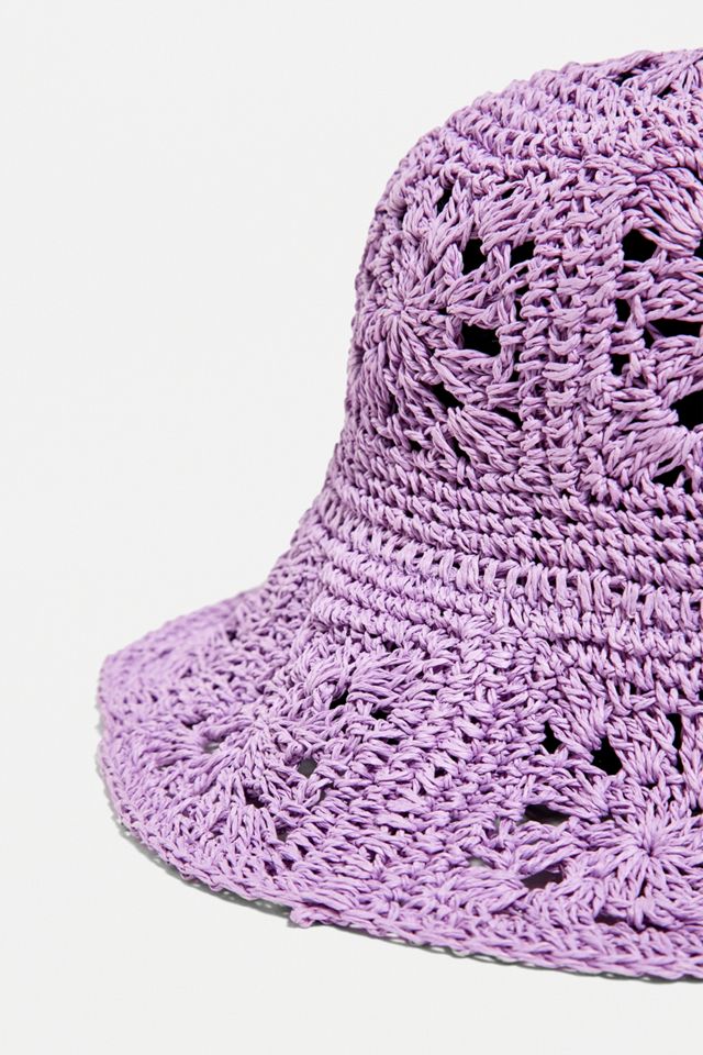 Sombrero floral de punto texturizado UO #1