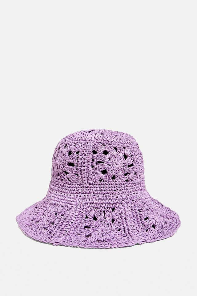 Sombrero floral de punto texturizado UO #2