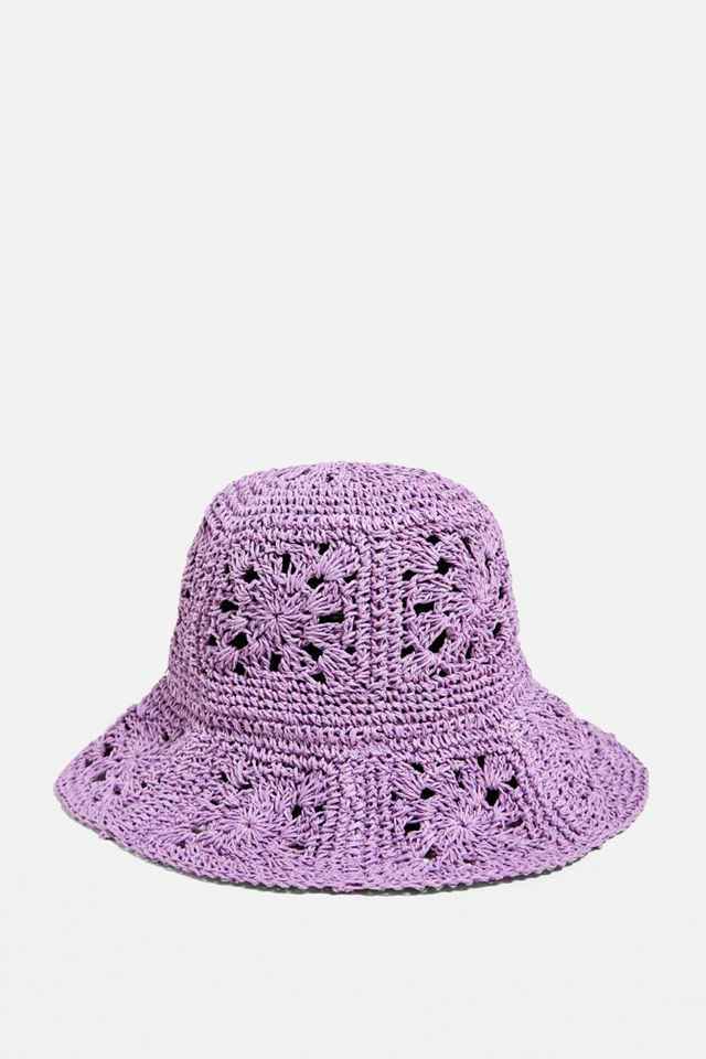 Sombrero floral de punto texturizado UO #3
