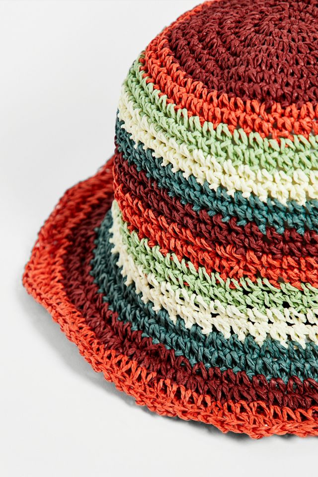 UO Knit Stripe Bucket Hat #1