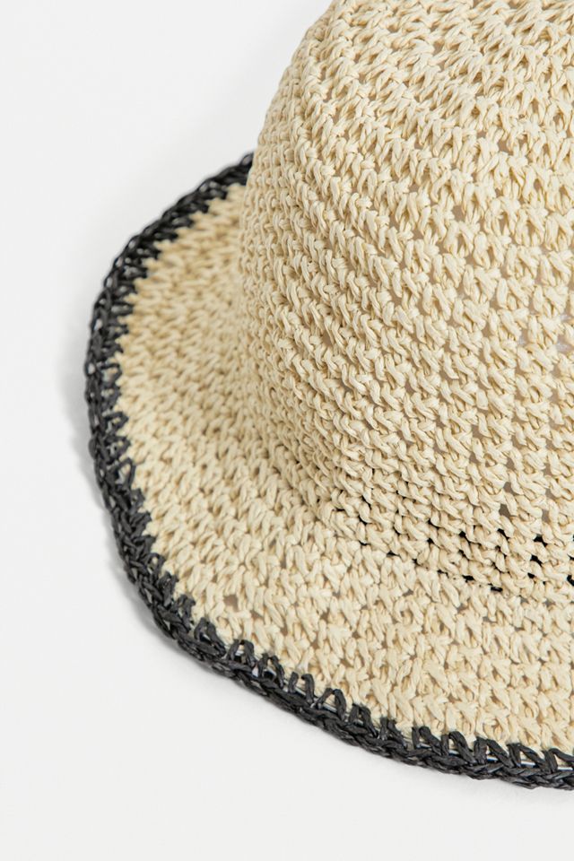 UO - Bob en paille tricotée marron #2