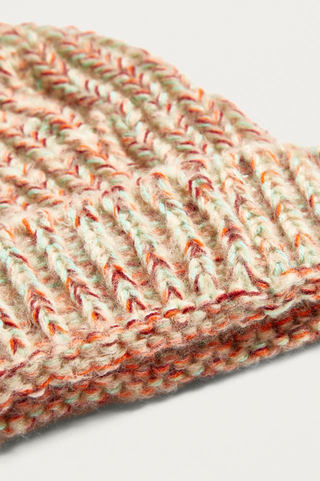 Bonnet côtelé marbré - crème #2