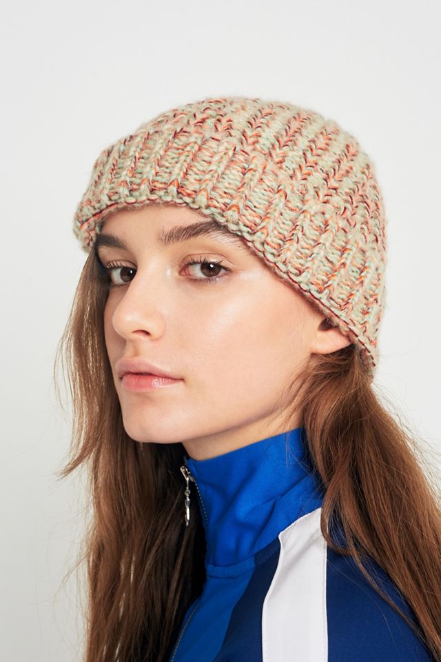 Bonnet côtelé marbré - crème #3