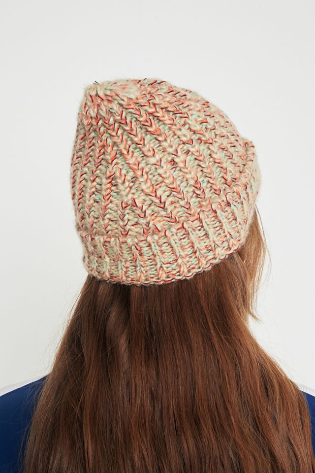 Bonnet côtelé marbré - crème #4