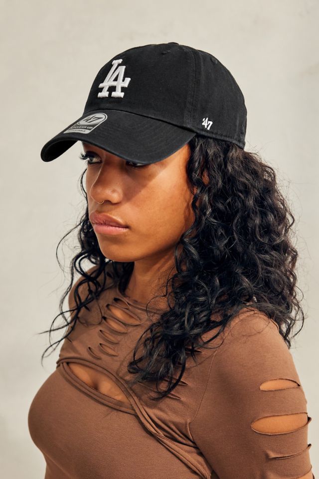 '47 Brand LA Dodgers Black Clean Up Cap | Urban Outfitters UK