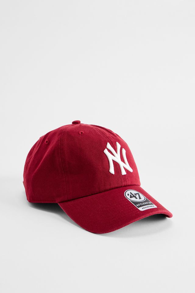 '47 Brand Rote NY Yankees Clean Up Kappe #1