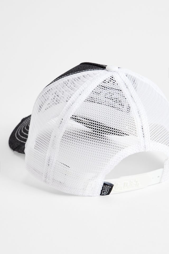Casquette trucker en denim noir Von Dutch #2
