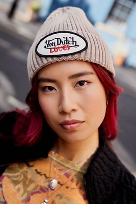Von Dutch Beige Beanie