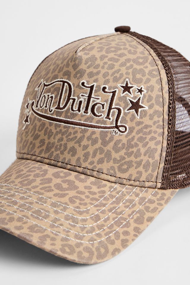Von Dutch Braune Geparden-Truckermütze #2