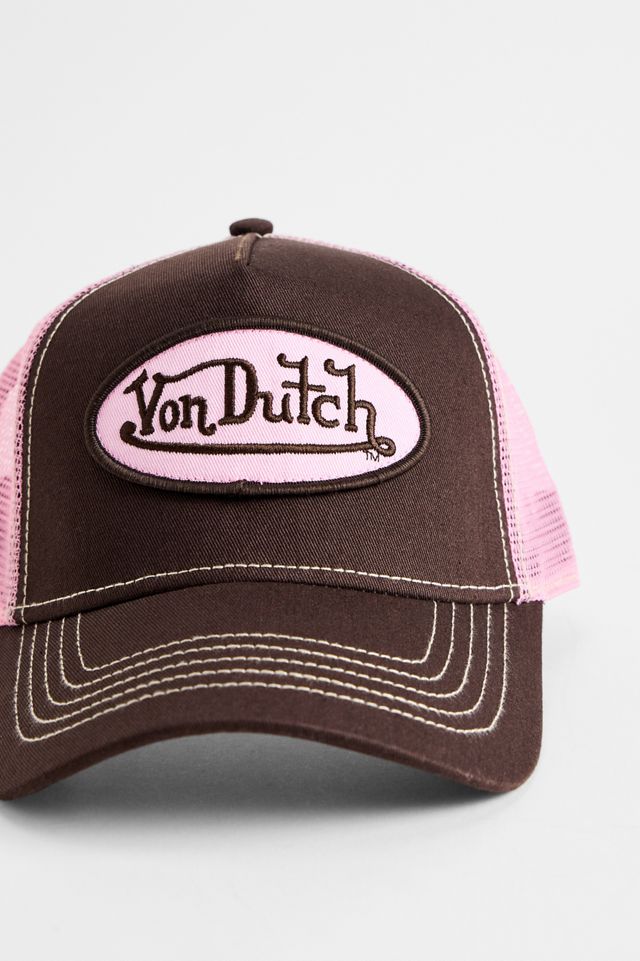 Von Dutch Braune & Rosa Trucker-Kappe #2