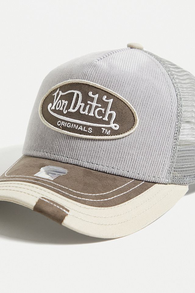 Von Dutch Pink Corduroy Trucker Hat