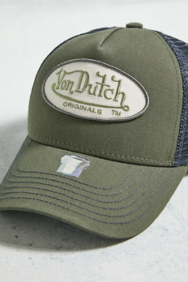 Von Dutch Berretto da uomo e donna, regolabile, berretto da Trucker originale e confortevole, rosso, Taglia Unica