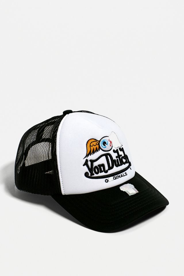 BONÉ VON DUTCH TRUCKER LOGO EYEBALL PRETO - Von Dutch