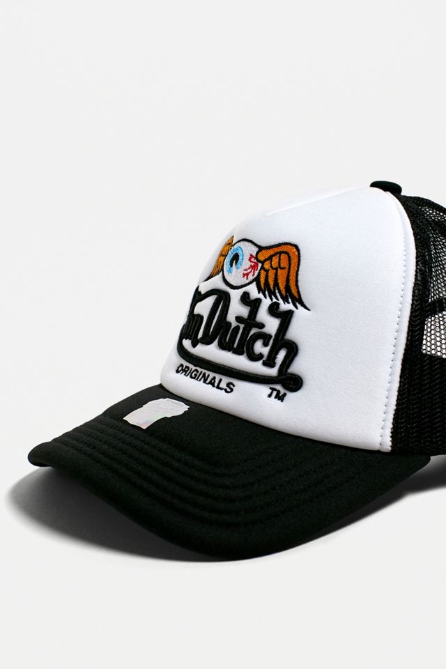 Von Dutch - Casquette de camionneur noir et blanc #3