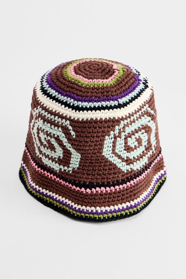 Cappello a Secchiello Lavorato a Maglia con Spirale UO #4