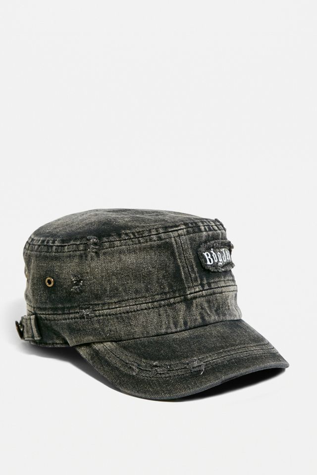 BDG - Casquette d'officier en denim effet vieilli #1