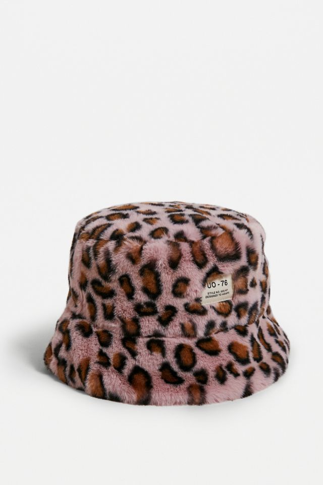 UO Faux Fur Oversized Bucket Hat #2