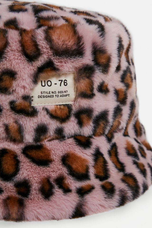 UO Faux Fur Oversized Bucket Hat #3