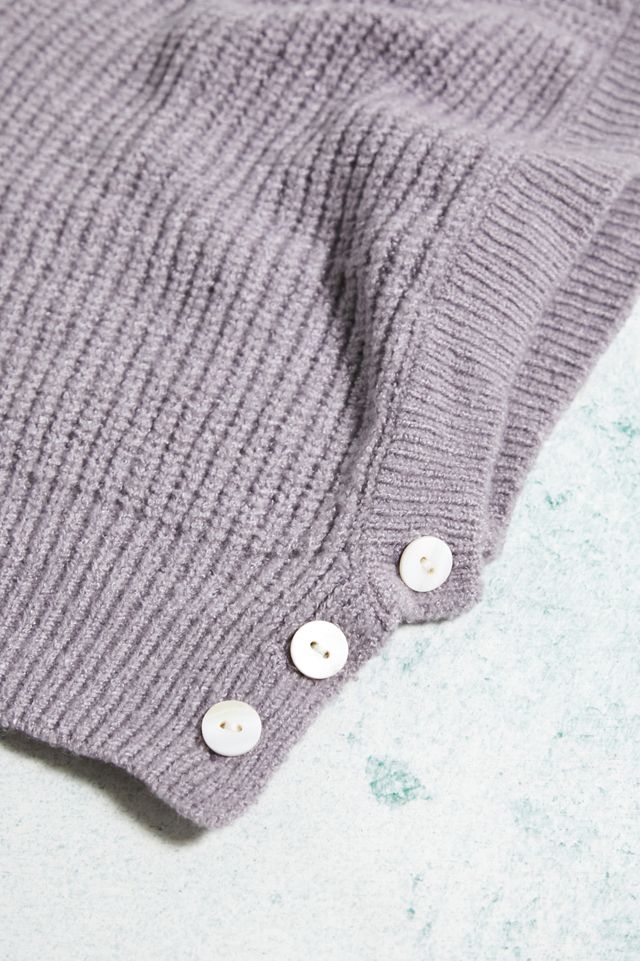 UO Soft Knitted Button-Up Hood  #3