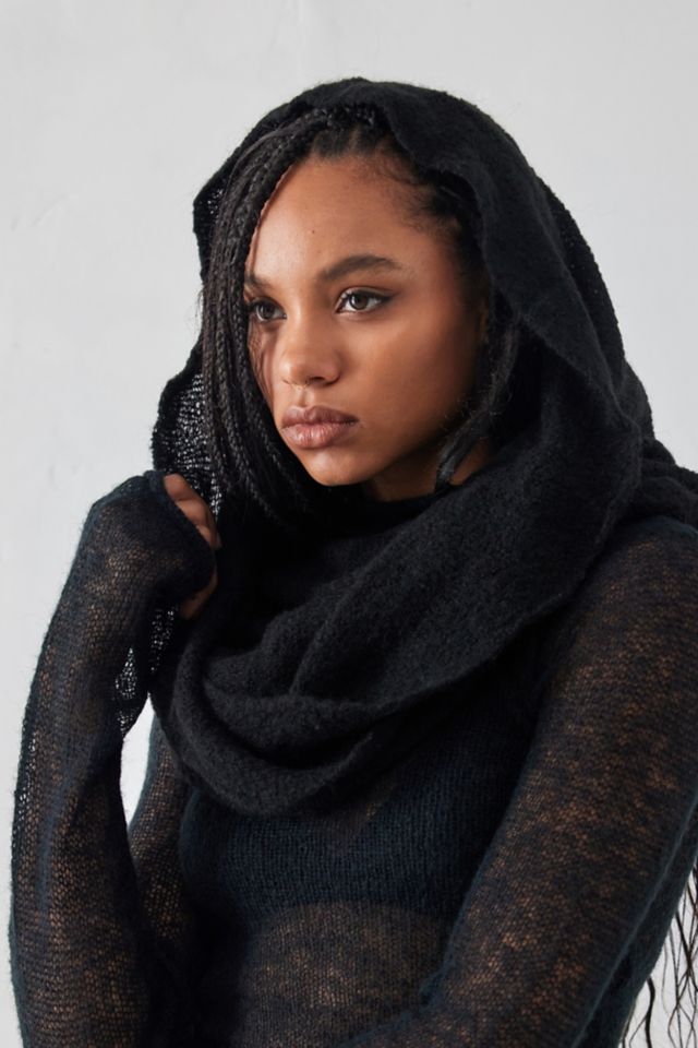 Black knitted sale snood