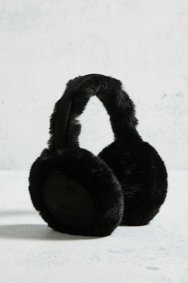 UO Adjustable Shearling Trim Ear Muffs  #1