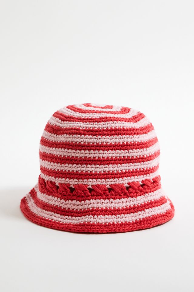 UO Stripe Knit Bucket Hat #1