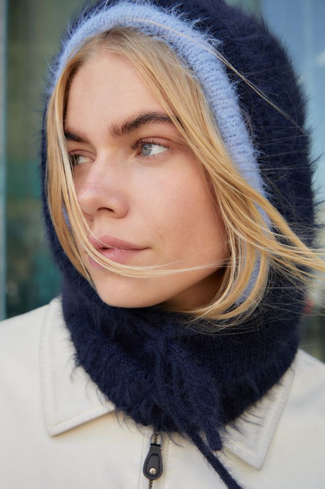 UO Kody Fluffy Knitted Hood #1