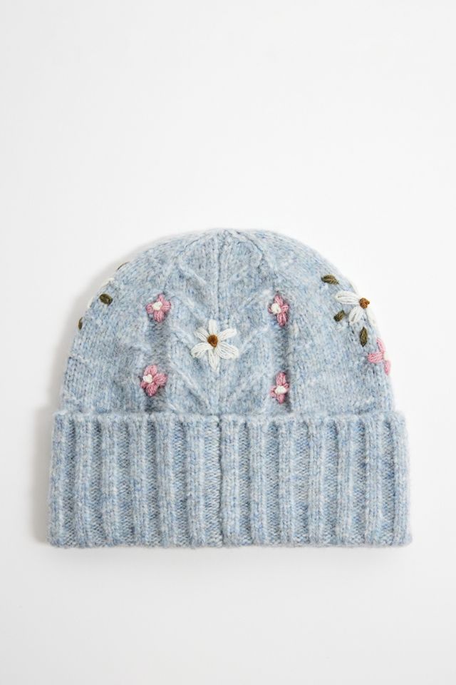 Kimchi Blue Embroidered Knit Beanie #1