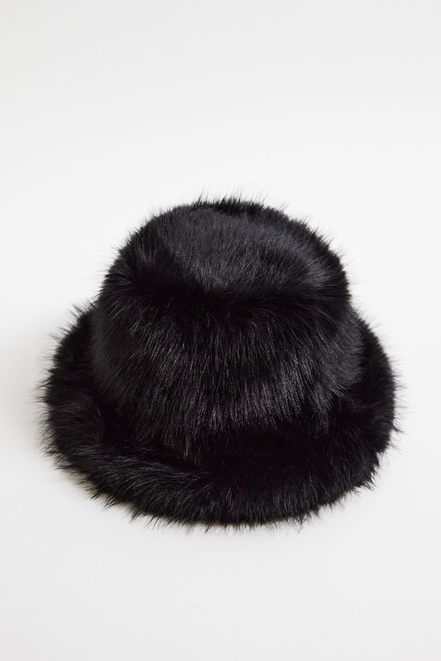 UO Fluffy Faux Fur Bucket Hat #3