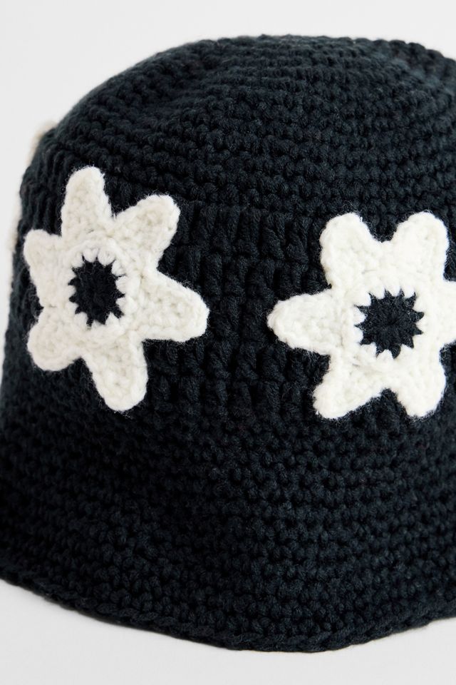 UO Flower Knit Bucket Hat #2
