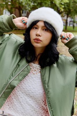 UO Fluffy Pillbox Hat