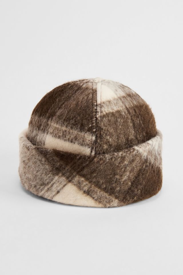 UO Karierter Gebürsteter Pillbox-Hut #1