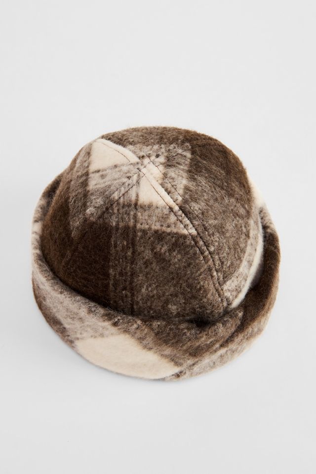 UO Karierter Gebürsteter Pillbox-Hut #3