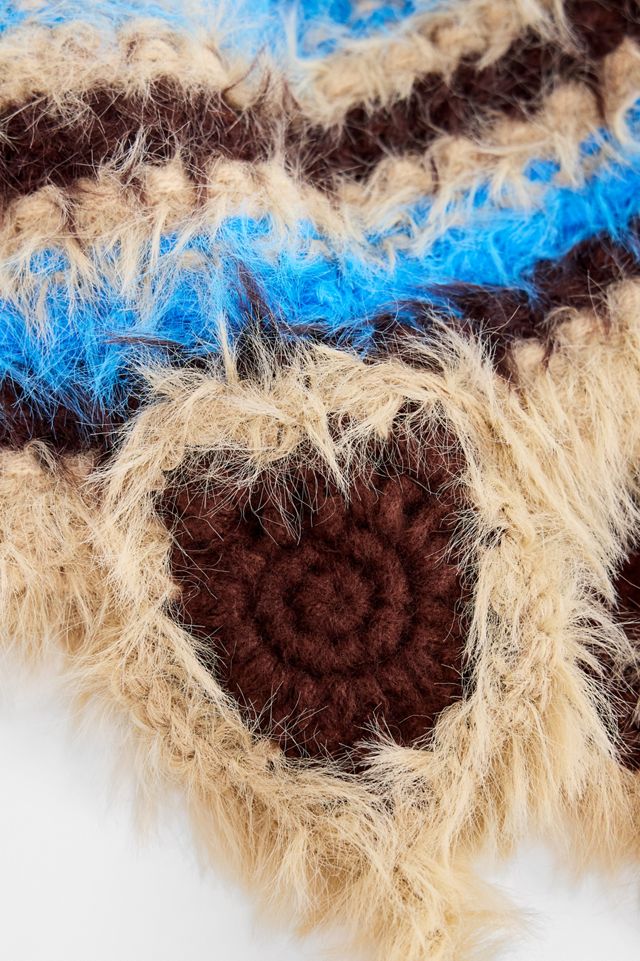 UO Flauschiger Streifen Ohrenklappe Hut #2