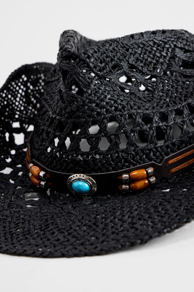Chapeau western perlé patiné UO #3