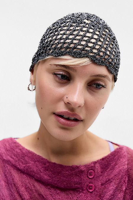 UO Metallic Skull Cap
