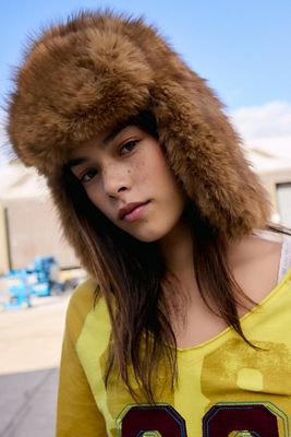 Cappello da Trapper in Pelliccia Sintetica UO