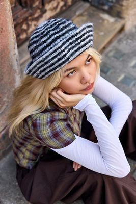 Cappello da Marinaio a Righe con Lacci BDG