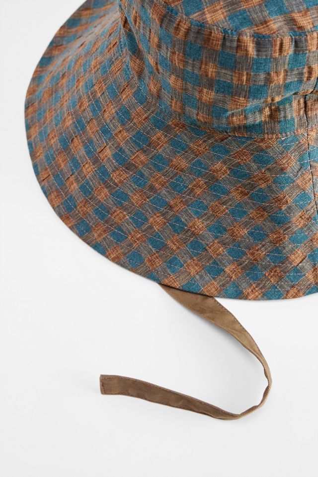 Sombrero de Sol Reversible a Cuadros UO #3