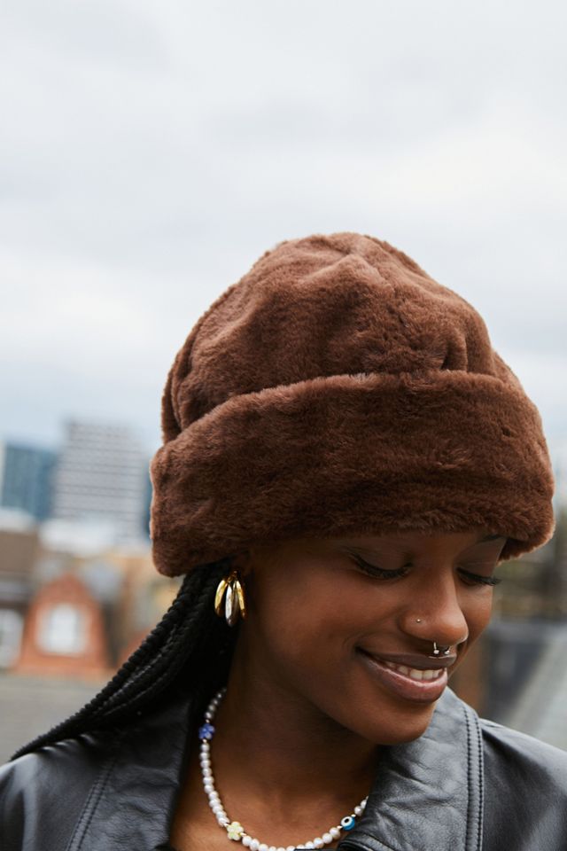 iets Fur Beanie Urban Outfitters UK