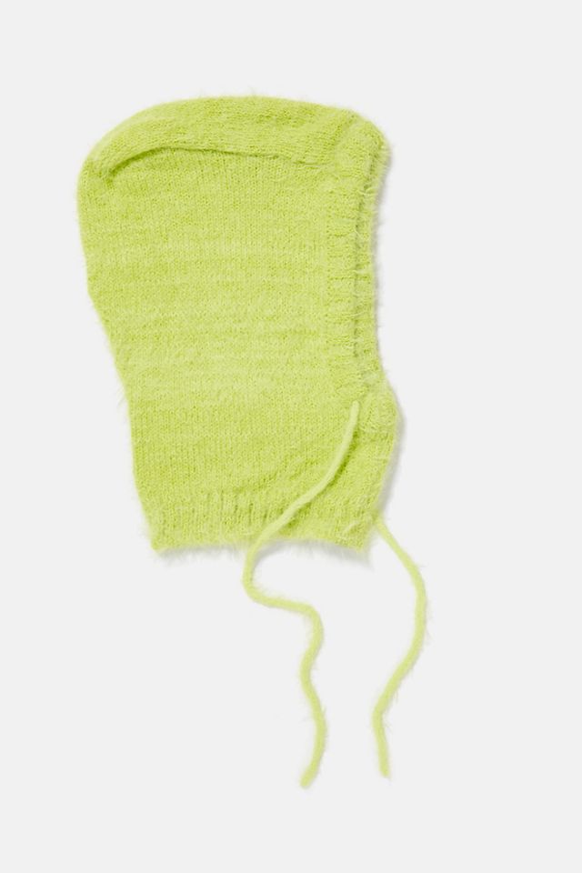 UO Fluffy Knitted Hood #1