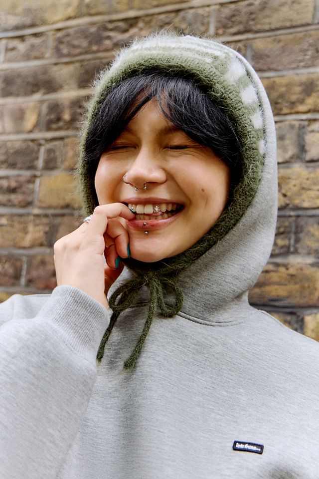 UO Clover Fluffy Knit Hood #3