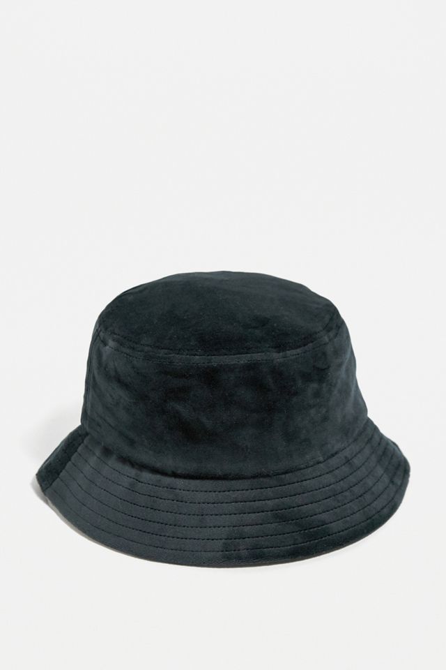 Jugoso sombrero de cubo de terciopelo de alta costura #3