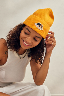 Fiorucci Orange Icon Angels Ribbed Beanie | Urban Outfitters UK display picture 1