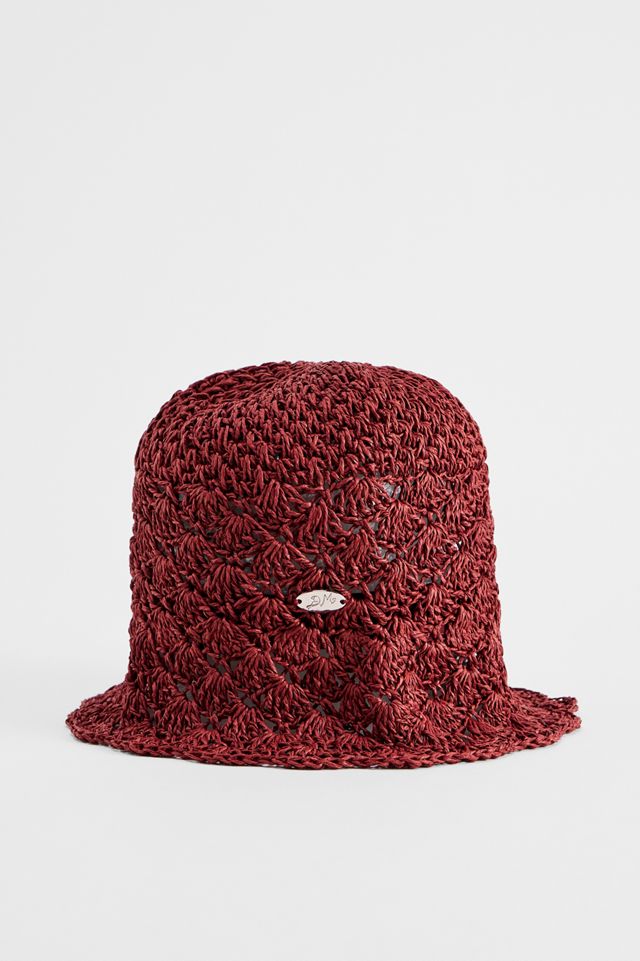 Cappello a Secchiello Raffie Tulip Damson Madder #1