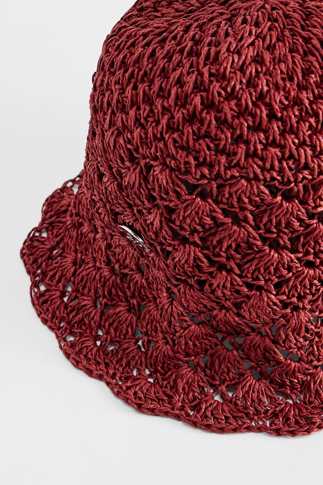 Cappello a Secchiello Raffie Tulip Damson Madder #2
