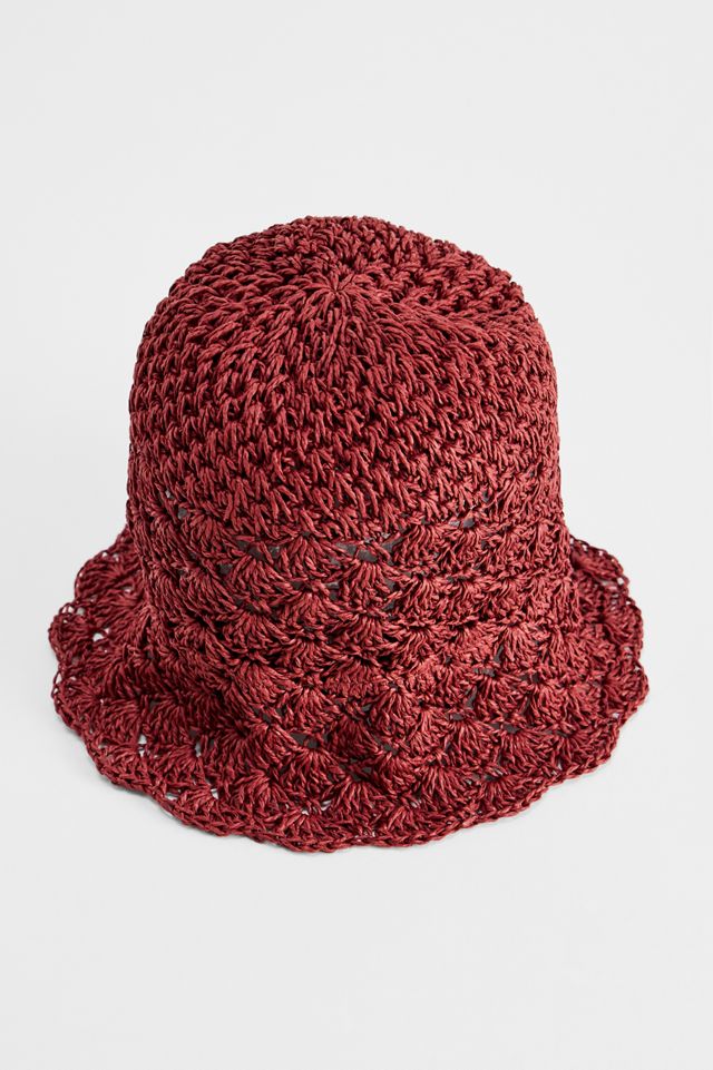 Cappello a Secchiello Raffie Tulip Damson Madder #3